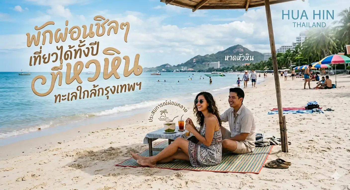 หาดหัวหิน ทะเลใกล้กรุงเทพ พักผ่อนชิลๆ เที่ยวได้ทั้งปี